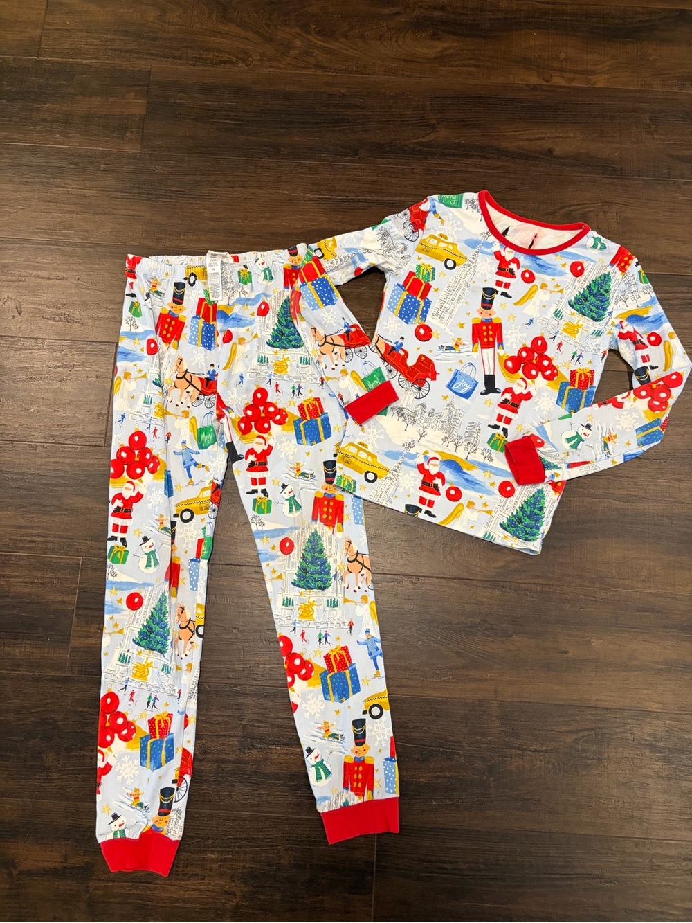 BedHead Christmas Pajamas Boys 10 Nutcracker NYC Holiday Shirt